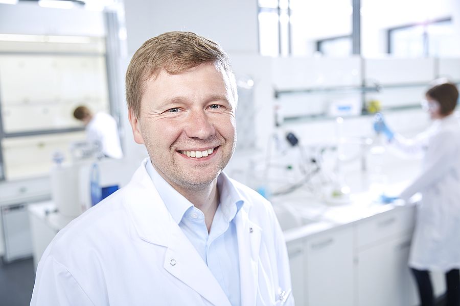 Dr. Maik Siebelmann im Labor