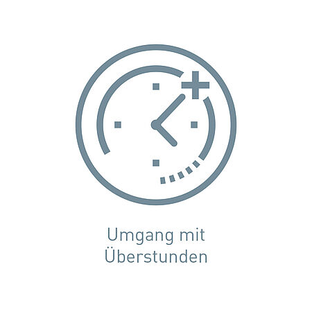 Icon Umgang mit Überstunden