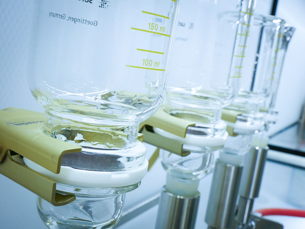 Filtration von Partikeln auf Substrate