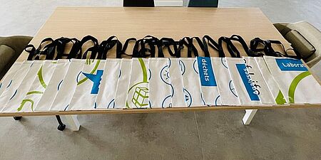Upcycled bags from WESSLING France 