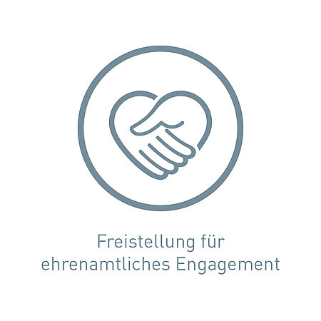 Icon Freistellung für ehrenamtliches Engagement